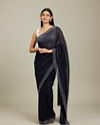 Midnight Blue Stone Work Saree